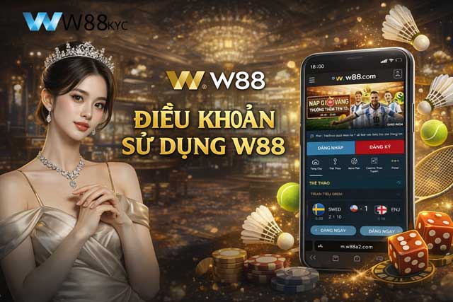 Điều Khoản Sử Dụng W88 1 Bản điều khoản sử dụng chính thức tại hệ thống nhà cái W88 PLANET